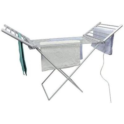 Highlands Electric Heated Clothes Dryer - Silver - Clothes Dryer Highlands Electric Heated Clothes Dryer - Silver - Clothes Dryer