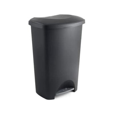 Tilz - 50L - Black - Silver Pedal - Bin Tilz - 50L - Black - Silver Pedal - Bin