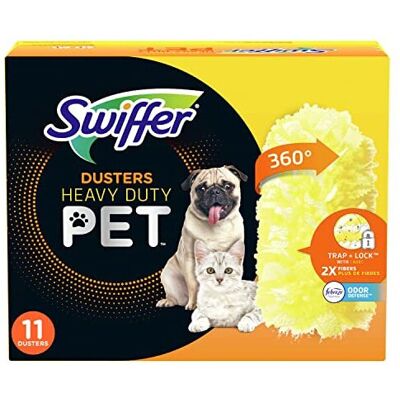 Swiffer Pet Heavy Duty Dusters Refills - Multisurface 360 Dusters with Febreze Odor Defense Swiffer Pet Heavy Duty Dusters Refills - Multisurface 360 Dusters with Febreze Odor Defense