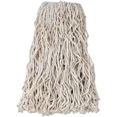Vortex 1 in. 24 oz Economy Cut-End Cotton Wet Mop Head, White - Pack of 12 Vortex 1 in. 24 oz Economy Cut-End Cotton Wet Mop Head, White - Pack of 12