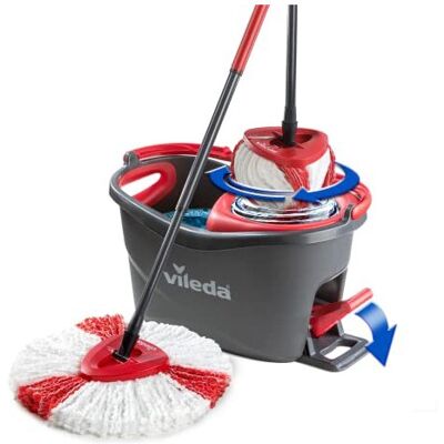 Vileda - Turbo - Microfibre - Mop and Bucket - Cleaning Set Vileda - Turbo - Microfibre - Mop and Bucket - Cleaning Set