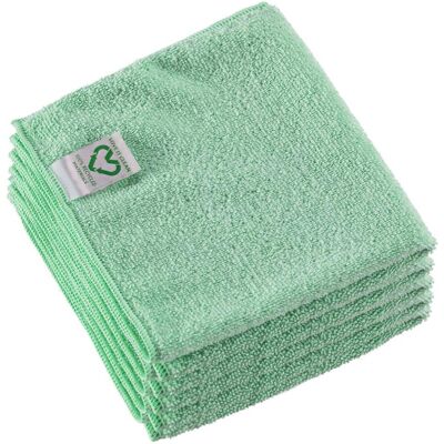 (Green) Vileda r-MicroTuff Swift Recycled Microfibre Cloths (5 x Cloths) (Green) Vileda r-MicroTuff Swift Recycled Microfibre Cloths (5 x Cloths)