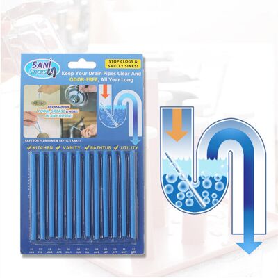 Wejoy 12PCS/ Set Drain Cleaning Sticks Clog Remover Pipe Dredging Rod Sewer Decontamin Wejoy 12PCS/ Set Drain Cleaning Sticks Clog Remover Pipe Dredging Rod Sewer Decontamin