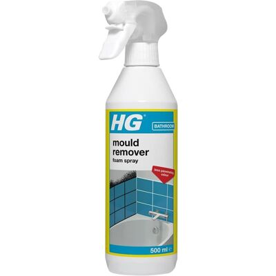 HG Mould Remover Foam Spray, Mould Spray & Mildew Cleaner, Removes Mould Stains HG Mould Remover Foam Spray, Mould Spray & Mildew Cleaner, Removes Mould Stains