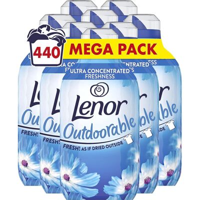 Lenor Outdoorable Fabric Conditioner, 440 Washes, 6.16 L (770 ml x 8), Ultra Con Lenor Outdoorable Fabric Conditioner, 440 Washes, 6.16 L (770 ml x 8), Ultra Con