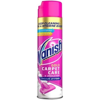 Vanish Carpet Cleaner + Upholstery, Gold Power Foam Shampoo, Large Area Cleaning Vanish Carpet Cleaner + Upholstery, Gold Power Foam Shampoo, Large Area Cleaning