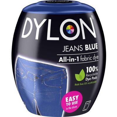 DYLON Washing Machine Fabric Dye Pod for Clothes & Soft Furnishings, 350g Jeans DYLON Washing Machine Fabric Dye Pod for Clothes & Soft Furnishings, 350g Jeans