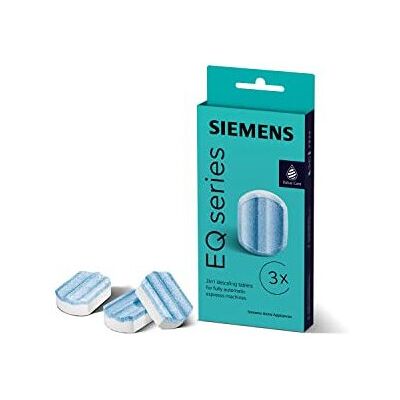 Siemens TZ80002B Descaling Tablets EQ Bean to Cup Coffee Machines, Plastic, White Siemens TZ80002B Descaling Tablets EQ Bean to Cup Coffee Machines, Plastic, White