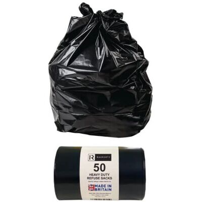 RAMOFY - 50 - Heavy Duty - Leak Resistant - Bin Liner RAMOFY - 50 - Heavy Duty - Leak Resistant - Bin Liner