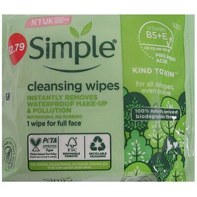 Simple Wipes Biodegradable 25s ( pack of 6 ) Simple Wipes Biodegradable 25s ( pack of 6 )