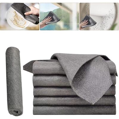 Unbranded (5Pcs, 20 x 30 cm) Thickened Magic Cleaning Cloth, Microfiber Glass Cleaning Clo Unbranded (5Pcs, 20 x 30 cm) Thickened Magic Cleaning Cloth, Microfiber Glass Cleaning Clo