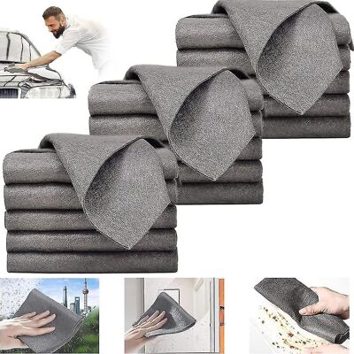 Unbranded (15Pcs, 20 x 30 cm) Thickened Magic Cleaning Cloth, Microfiber Glass Cleaning Cl Unbranded (15Pcs, 20 x 30 cm) Thickened Magic Cleaning Cloth, Microfiber Glass Cleaning Cl
