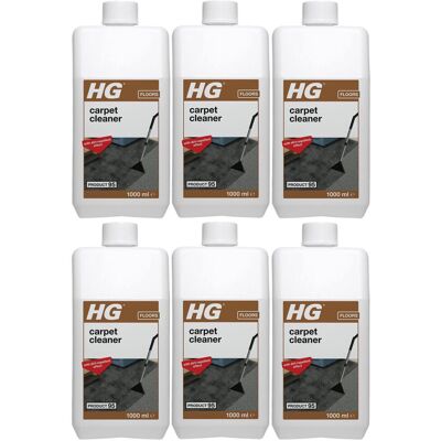 6 x HG Carpet & Upholstery Cleaner and Removes Dirt Stain - 1 Litres 6 x HG Carpet & Upholstery Cleaner and Removes Dirt Stain - 1 Litres