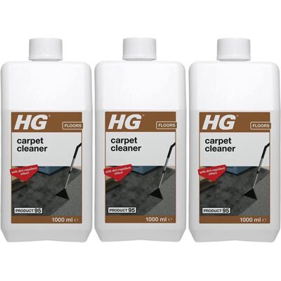 3 x HG Carpet & Upholstery Cleaner and Removes Dirt Stain - 1 Litres 3 x HG Carpet & Upholstery Cleaner and Removes Dirt Stain - 1 Litres