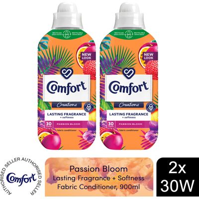 (Buy 2) Comfort Fabric Conditioner Passion Bloom 900ml 30W (Buy 2) Comfort Fabric Conditioner Passion Bloom 900ml 30W