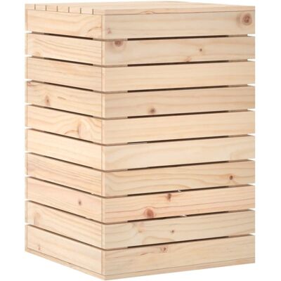 vidaXL Pine Wood Laundry Basket Large Capacity - Laundry Type vidaXL Pine Wood Laundry Basket Large Capacity - Laundry Type