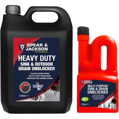 Spear & Jackson - Multi-Purpose - 5 Litre - Sink - Unblocker Spear & Jackson - Multi-Purpose - 5 Litre - Sink - Unblocker