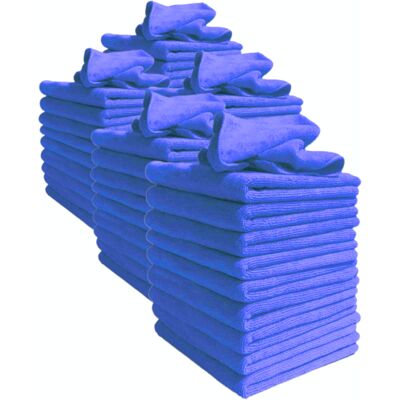 Unbranded Microfibre Cleaning Cloths, Pack of 50 Large Unbranded Microfibre Cleaning Cloths, Pack of 50 Large