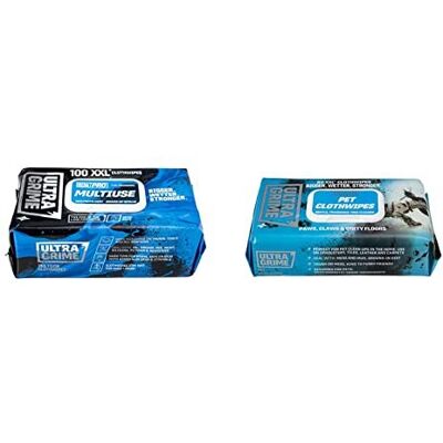 UltraGrime PRO Multiuse Cleaning Wet Wipes - Big Professional Disposable Wipes & UltraGrime PRO Multiuse Cleaning Wet Wipes - Big Professional Disposable Wipes &