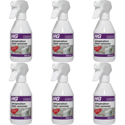 HG Perspiration Stain Remover, 250ml Spray (634025106) (Pack of 6) HG Perspiration Stain Remover, 250ml Spray (634025106) (Pack of 6)