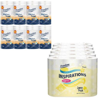 Freedom Lemon - 3 Ply Toilet Paper - Toilet Paper Freedom Lemon - 3 Ply Toilet Paper - Toilet Paper