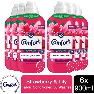 Comfort - Strawberry & Lily - 30W - - Fabric Conditioner Comfort - Strawberry & Lily - 30W - - Fabric Conditioner