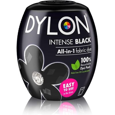 Dylon Washing Machine Fabric Dye Pod Intense Black, 350g, Packaging May Vary Dylon Washing Machine Fabric Dye Pod Intense Black, 350g, Packaging May Vary