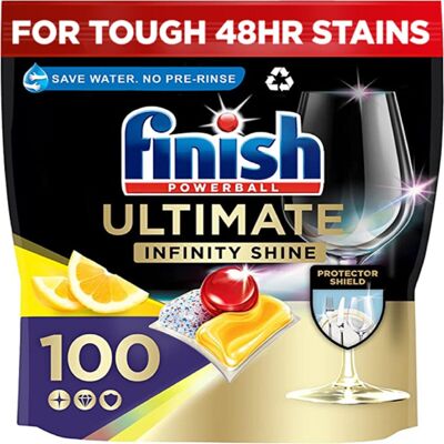 Finish Ultimate Infinity Shine Dishwasher Tablets Lemon 100 Dishwasher Tablets Finish Ultimate Infinity Shine Dishwasher Tablets Lemon 100 Dishwasher Tablets