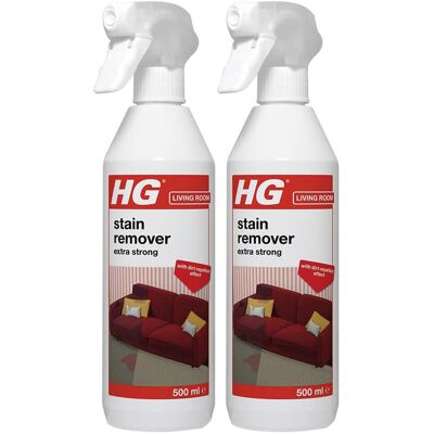 2 x HG Stain Remover Extra Strong Spray - 500ml 2 x HG Stain Remover Extra Strong Spray - 500ml