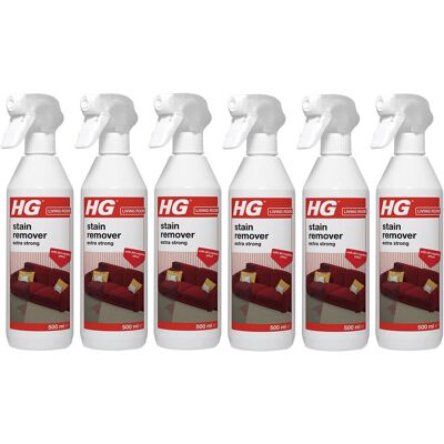 6 x HG Stain Remover Extra Strong Spray - 500ml 6 x HG Stain Remover Extra Strong Spray - 500ml