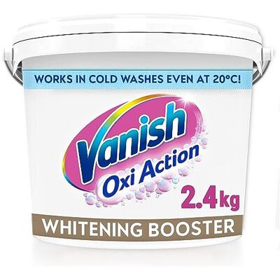 Vanish Gold Oxi Action Stain Remover Powder for Whites, 2.4kg - Instantly Whiter Vanish Gold Oxi Action Stain Remover Powder for Whites, 2.4kg - Instantly Whiter