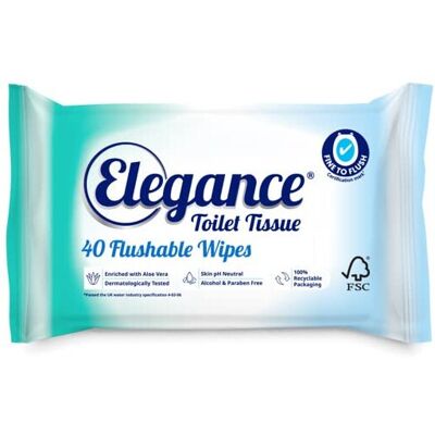 Care+Elegance - Elegance Flushable Wet Wipes - Wet wipes Care+Elegance - Elegance Flushable Wet Wipes - Wet wipes