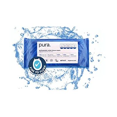 Aloe Pura - Pura - 40 Count - Flushable - Wipes Aloe Pura - Pura - 40 Count - Flushable - Wipes