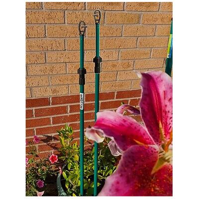 myAIMS Galvanised Metal Telescopic Washing Line Prop - Outdoor Extendable Clothes Line myAIMS Galvanised Metal Telescopic Washing Line Prop - Outdoor Extendable Clothes Line