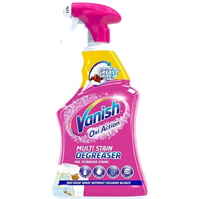 Vanish Oxi Action Multi Stain Degreaser Spray, 950 ml, 30 seconds Stain Remover, Vanish Oxi Action Multi Stain Degreaser Spray, 950 ml, 30 seconds Stain Remover,