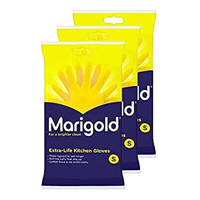 Marigold Extra Life Kitchen Gloves Small - 3 pairs Marigold Extra Life Kitchen Gloves Small - 3 pairs