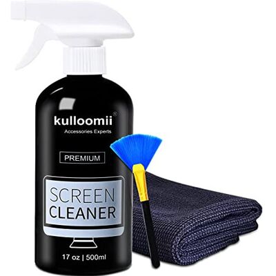 Visit-the-kulloomii-Store Screen Cleaner Spray, 500ml Screen Cleaning Kit for Iphone, Ipad, TV, Monitor, L Visit-the-kulloomii-Store Screen Cleaner Spray, 500ml Screen Cleaning Kit for Iphone, Ipad, TV, Monitor, L