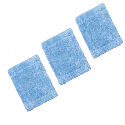 (3 x Washable Cloth Head) Replacement Microfibre Cloth Heads - KCT Telescopic Cl (3 x Washable Cloth Head) Replacement Microfibre Cloth Heads - KCT Telescopic Cl