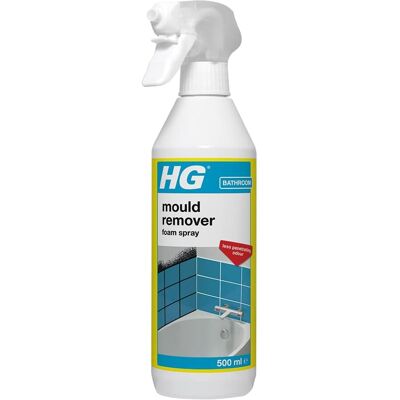 HG Mould Remover Foam Spray, Mould Spray & Mildew Cleaner, Removes Mould Stains HG Mould Remover Foam Spray, Mould Spray & Mildew Cleaner, Removes Mould Stains
