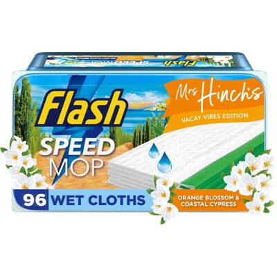 Flash Speedmop Wet Floor Cleaning Wipes x96 Flash Speed Mop Refill Wipes MOrange Flash Speedmop Wet Floor Cleaning Wipes x96 Flash Speed Mop Refill Wipes MOrange