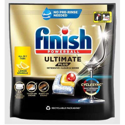 Finish Powerball Ultimate Plus All in One Dishwasher Tablets, Mega Pack 90 Tabs, Finish Powerball Ultimate Plus All in One Dishwasher Tablets, Mega Pack 90 Tabs,