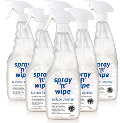 Star Brite Spray N Wipe Antibacterial Spray Cleaner 6 x 750ml Bottles Kitchen & Bathr Star Brite Spray N Wipe Antibacterial Spray Cleaner 6 x 750ml Bottles Kitchen & Bathr
