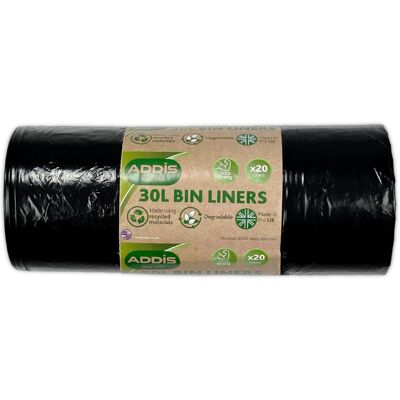 Addis 518023 Kitchen Waste Bin Liners, White, 30 L Addis 518023 Kitchen Waste Bin Liners, White, 30 L