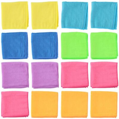 Edco Microfiber Cloths 16pcs Super Absorbent Non-Scratch Cleaning Cloths Edco Microfiber Cloths 16pcs Super Absorbent Non-Scratch Cleaning Cloths