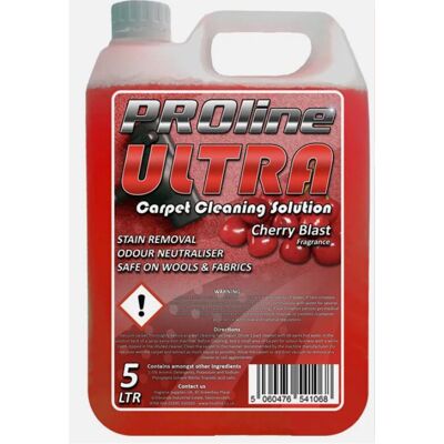 PROline Ultra Cherry Blast Carpet Shampoo Fluid Cleaner 5L PROline Ultra Cherry Blast Carpet Shampoo Fluid Cleaner 5L