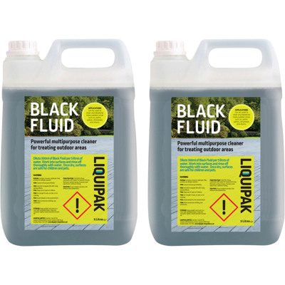 Liquipak - 2x5L - Black Fluid - Driveways - Cleaner Liquipak - 2x5L - Black Fluid - Driveways - Cleaner