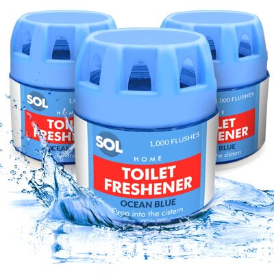 SOL - 3pk 70g Ocean - Ocean Scented - Blue - Toilet Freshener SOL - 3pk 70g Ocean - Ocean Scented - Blue - Toilet Freshener