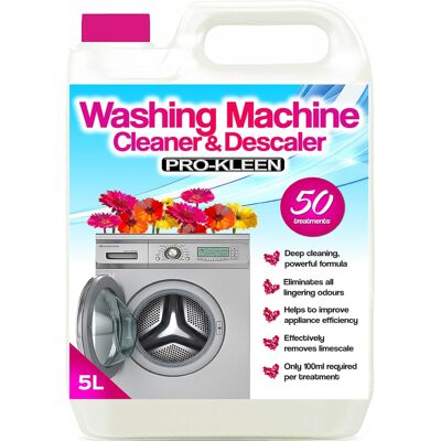 Pro-Kleen Washing Machine Cleaner and Descaler - 50 Treatments - Removes Smells Pro-Kleen Washing Machine Cleaner and Descaler - 50 Treatments - Removes Smells