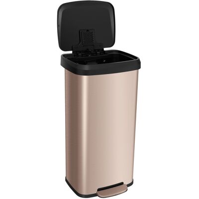 Casart - 68L Recycling Pedal Bin - Gold - Trash bin Casart - 68L Recycling Pedal Bin - Gold - Trash bin