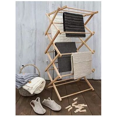 Great Uk Deals Clothes Airer Dryer Horse Maiden Wooden Folding Traditional 4 Tier Heavy Duty Great Uk Deals Clothes Airer Dryer Horse Maiden Wooden Folding Traditional 4 Tier Heavy Duty